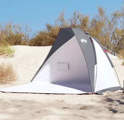 Produktbild von Strandzelt Grau 268x223x125 cm 185T Taft - Campingzelte 94408