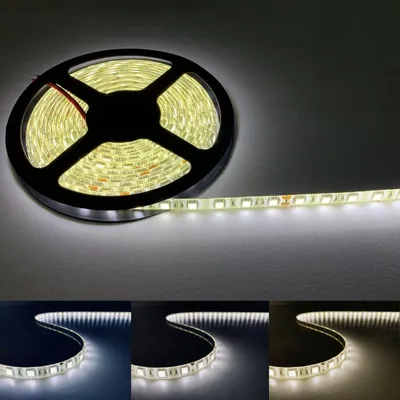 Image de Ruban LED 5M 24V 5050 IP54 60led/m - Blanc Chaud 2300K - 3500K