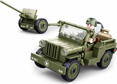 Produktbild von Sluban M38-B0853 - Allied Jeep with Anti-Aircraft