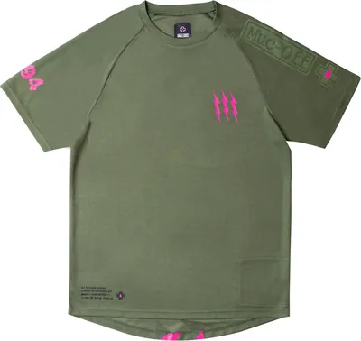 Image de Maillot VTT manches courtes - Vert/Rose - XXL
