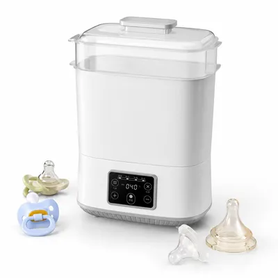 Produktbild von Babyflaschen Sterilisator mit Trockner, 2-in-1 Desinfektionsgerät für Babyflaschen, Milchpumpenzubehör, automatische Abschaltung für Babys