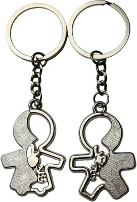 Produktbild von HAAC 2 Paar Schlüsselanhänger Liebe Freundschaft Partner Anhänger LOVE 9,5 cm