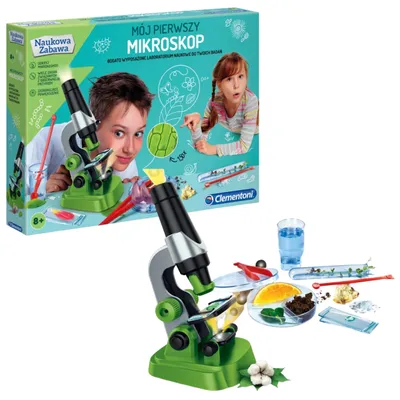 Productafbeelding van Wetenschap Speel mijn eerste microscoop Poolse taal Clementoni 50071