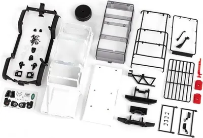 Productafbeelding van Traxxas 9712, carrosserie-set, zwart, rood, wit