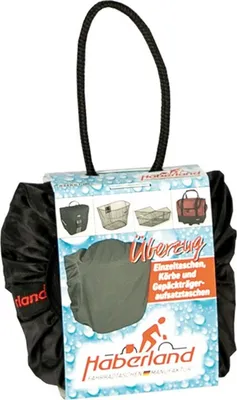 Image de HABERLAND Housse de pluie pour paniers à vélo, une pièce noir