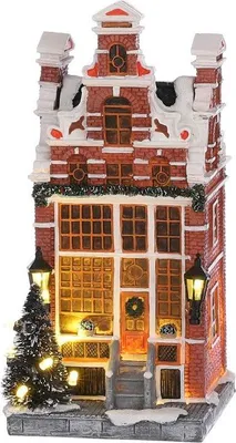 Produktbild von Luville Kanalhaus Laden Miniaturhaus, batteriebetrieben, L 8,5 cm B 9 cm H 18 cm