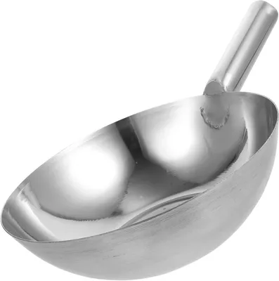 Produktbild von Silberfarbene Suppenkelle aus Edelstahl mit glatter, gratfreier Oberfläche für Gemüse und Obst in Restaurants und Küchen