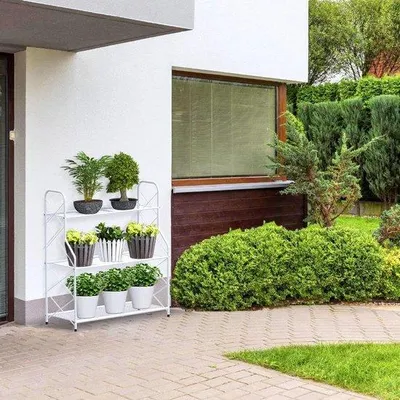 Produktbild von Famanu Pflanzenregal mit 3 Etagen - Weiß