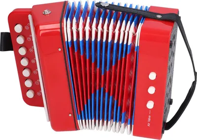 Image de Jouet accordéon pour enfants, 7 touches, petit instrument de musique éducatif pour enfants