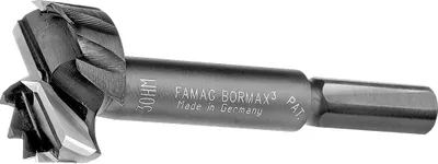 Produktbild von FAMAG 4-teiliger Bormax Hartmetall-Forstnerbohrersatz D=35,40,45,50mm im Holzkasten