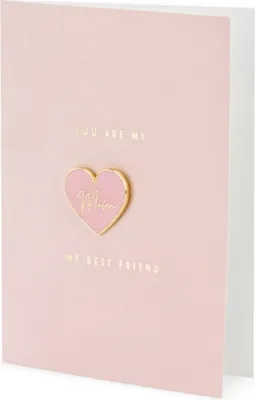 Image de Carte rose avec épingle pour les mamans