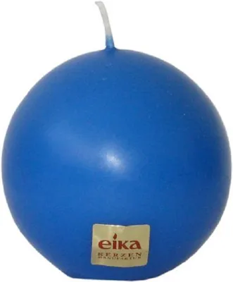 Produktbild von KUGELKERZE FARBIG 70 mm, EIKA MITTELBLAU