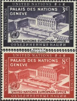 Produktbild von Briefmarken UNO - New York 1954 Mi 31-32 (kompl.Ausg.) postfrisch Sondermarken