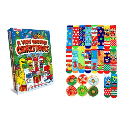 Produktbild von Oddsocks Adventskalender 24 Socken in 30,5-38,5