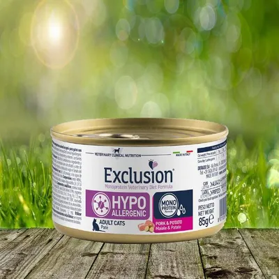 Image de Aliment humide pour chats, hypoallergénique, à base de porc et de pomme de terre, 24 x 85 g