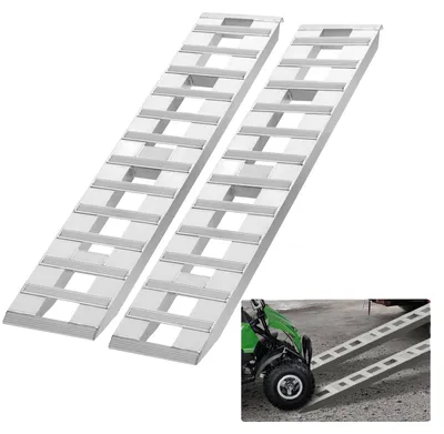 Produktbild von VEVOR 182,9x38,1 cm Aluminium-Rampen 2721,6 kg Tragfähigkeit Lade-Rampen 2 Stück, 6000 lbs, 72 x 15 in