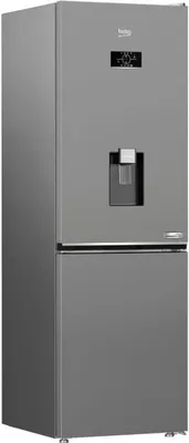 Productafbeelding van Combinatiekoelkast met vriesvak, model B3RCNE364HDS van Beko, met ventilatiekoeling, , inhoud 316 liter, afmetingen 186,5 x 59,5 x 66,3 cm, kleur: staal