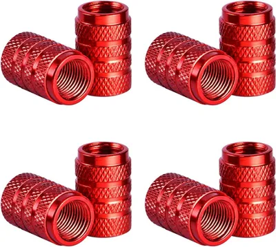 Productafbeelding van Aluminium Ventieldoppen voor Auto - Stofdichte Caps voor Banden - 8 Stuks