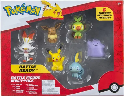 Produktbild von Jazwares Pokémon akční figurky 6-Pack Treecko Torchic Mudkip Gible Pikachu Cubone