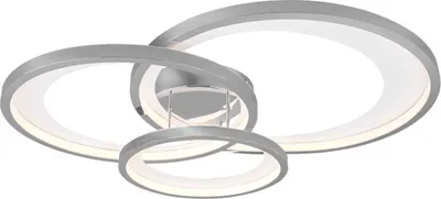 Zdjęcie produktu dla Lampa sufitowa nowoczesna wbudowany LED GRANADA srebrny Trio 673810306