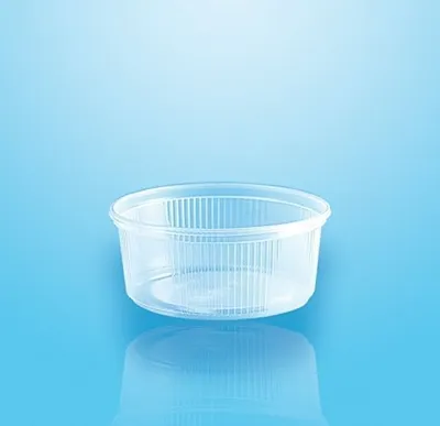 Produktbild von 1000 tradingbay24 Verpackungsbecher, PP rund 200 ml Ø 10,1 cm, 4,3 cm transparent tbU95066 Feinkostbecher Salatbecher Dressingbecher transparent