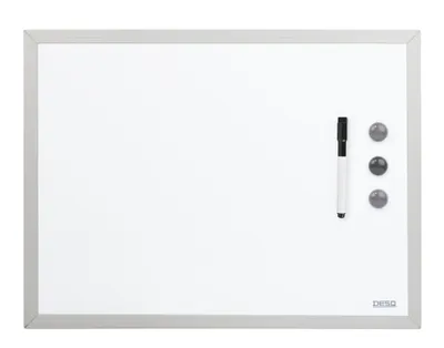 Produktbild von DESQ 4201 Whiteboard – Magnethaftend – Aluminium Rahmen – 30 x 40 cm