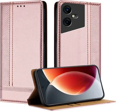 Produktbild von Handyhülle für Tecno Pova Neo 3 Leder Flip Klappbare Schutzhülle mit Standfunktion Pink