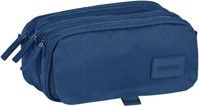 Produktbild von Safta Basic Marine Big Triple Federmäppchen Blau  Mann Blau One Size