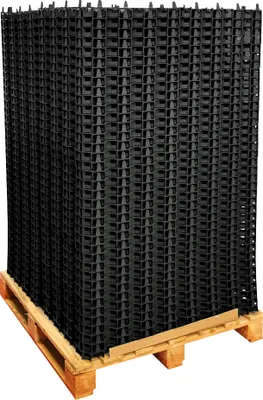 Produktbild von FORTENA Paddockplatte 212 Stück Rasengitter aus Kunststoff grün ode schwarz 50 x 50 x 4 cm Rasengitterplatten Rasenwaben Bodenwaben Paddockplatten Schwarz