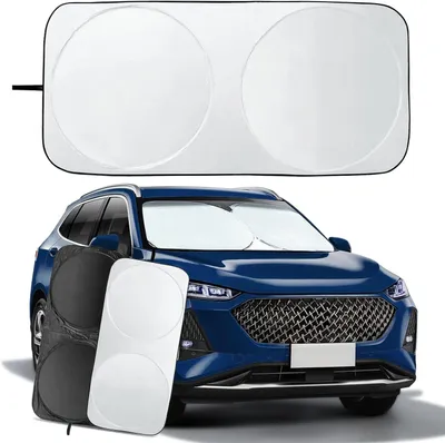 Produktbild von Auto Sonnenschutz für Frontscheibe, UV-Schutz, 160 x 85 cm, Faltbar und Kompakt, für Sommer und Reisen