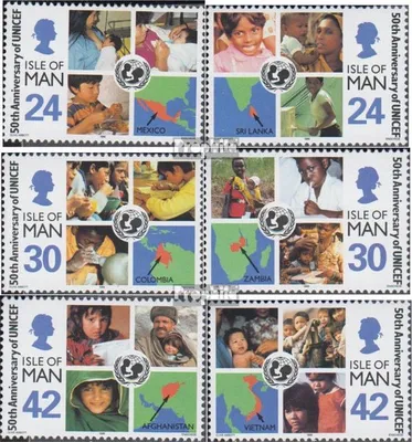 Produktbild von Briefmarken GB - Isle of Man 1996 Mi 695-700 (kompl.Ausg.) postfrisch UNICEF