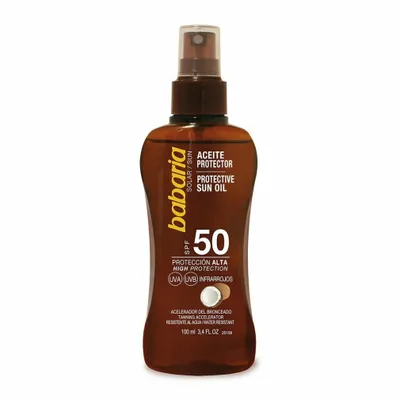 Produktbild von Babaria 31942, Sonnenschutzöl, Körper, Flasche, Anti-Aging, Feuchtigkeitsspendend, Schutz, Belebend, Jeder Hauttyp, 200 ml