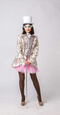 Produktbild von Jacke Venezia creme rosa Karneval Fasching Rokoko Barock, Groesse:42