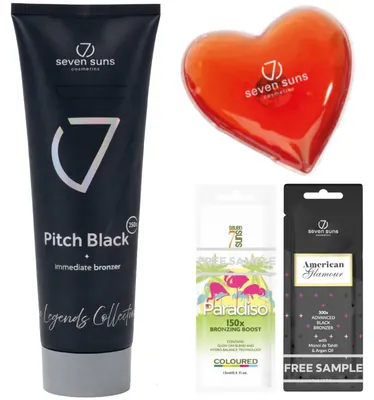Obrázok produktu pre 7suns Pitch Black Ultra Tmavý Bronzer Súprava Na Opaľovanie