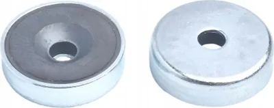 Produktbild von Ferrit Magnet Magnetspannplatte UM 25x7 mit Schraubloch Satz zu 5 Stück, Extrem stark, Magnettafeln, Kühlschränke, Whiteboards, DIY