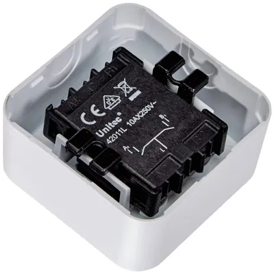 Image de Unitec 42011L Interrupteur de série pour montage apparent, en vrac standard, blanc