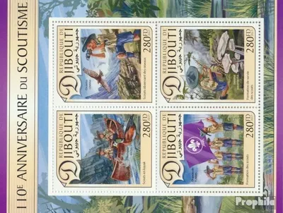 Produktbild von Briefmarken Dschibuti 2017 Mi 1528-1531 Kleinbogen (kompl. Ausg.) postfrisch Pfadfinder