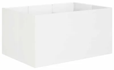 Obrázok produktu pre vidaXL Záhradný kvetináč, biela farba, 120 x 80 x 60 cm, vyrobený z pozinkovanej ocele