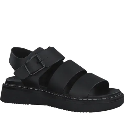 Produktbild von s.Oliver Damen Klassische Sandalen 5-28202-20 001 Farbe:Schwarz Größe: 40