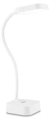 Produktbild von Philips Funktional Rock Schreibtischleuchte, Weiß, Kunststoff, Schlafzimmer, Wohnzimmer, Büro, Modern, IP20, III