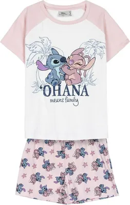 Produktbild von Lilo & Stitch Schlafanzug Kinder Pyjama T-Shirt & Short aus 100?% Baumwolle 10 Jahre