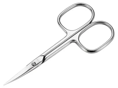 Immagine prodotto di Forbici per unghie, forbici specifiche per unghie dei piedi, acciaio inossidabile, lama curva, forbici per la pelle, 9 cm, taglio preciso, cura delle cuticole, per sopracciglia e ciglia, per pelle secca, modello D-81