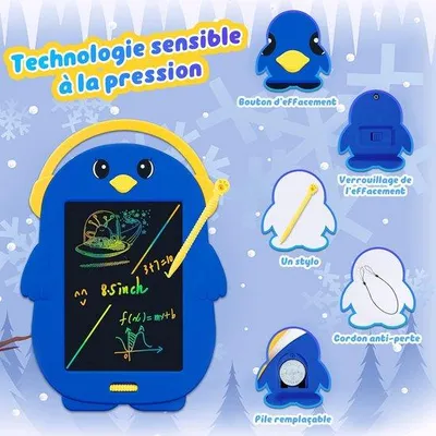 Obrázok produktu pre Farebný kresliaci tablet pre deti s možnosťou vymazania, Doodle Board, vzdelávacia tabuľa, 3–7 rokov