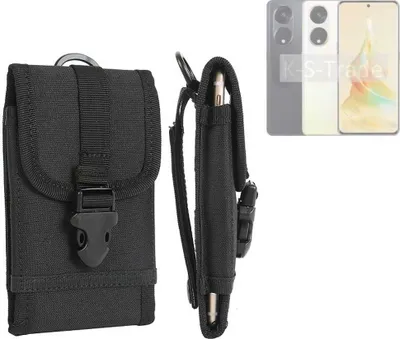 Produktbild von K-S-Trade Holster Handy Hülle kompatibel mit Oppo Reno8 T Holster Handytasche Gürtel Tasche Schutz Hülle Robust Outdoor schwarz