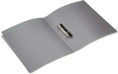 Produktbild von Ringbuch A4 2 Ringe 25mm transluzent grau Packung mit 3 Stück