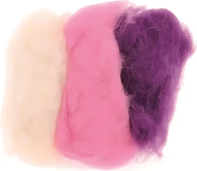 Obrázok produktu pre Glorex Schafwolle rosa lila mix 3 x 10 g