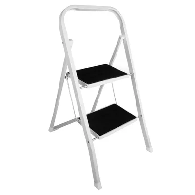 Produktbild von SZ Metall Klapptritt weiß 2 Stufen, H: 81,0 cm