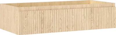 Produktbild von Mexen Rivel Badezimmerschrank für Waschbecken 100 cm, 1 Schublade, gerillt, Eiche - 91A20-10023-1-BF81