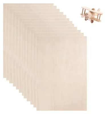 Obrázok produktu pre 12 kusov brezového laminočistého dreva, rozmery 300 x 200 x 2 mm, prírodné drevené dosky