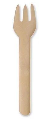 Immagine prodotto di 120 forchette Papstar, carta pura 15,5 cm naturale 89025